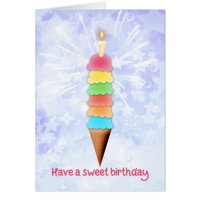 7th  Birthday Giant Ice Cream (Front)