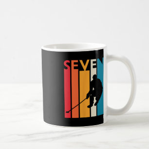 7th Birthday Gift Seven Vintage Hockey Birthday 7  Coffee Mug