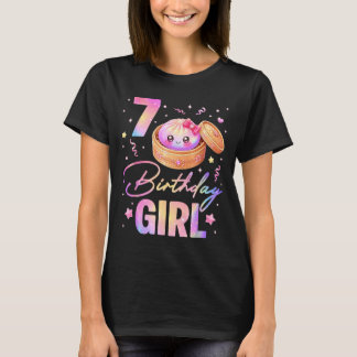 7th Birthday Girl Cute Dumpling Kawaii Anime 7 T-Shirt
