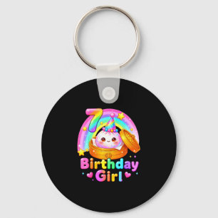7th birthday girl dumpling kawaii pastel anime 7 keychain