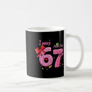 7Th birthday i 6 now im 7 bow six seven girls kids Coffee Mug