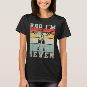 7th Birthday Ice Hockey Boy 7 Year Old Hockey Play T-Shirt