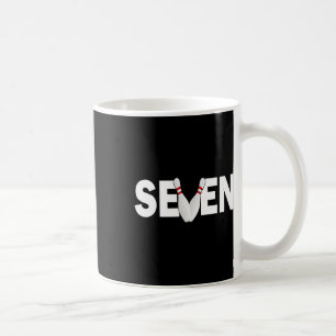 7th Birthday Seven 7 Years Old Bowling Party Birth Coffee Mug