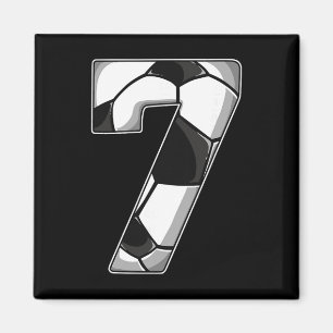7th Birthday Soccer Magnet
