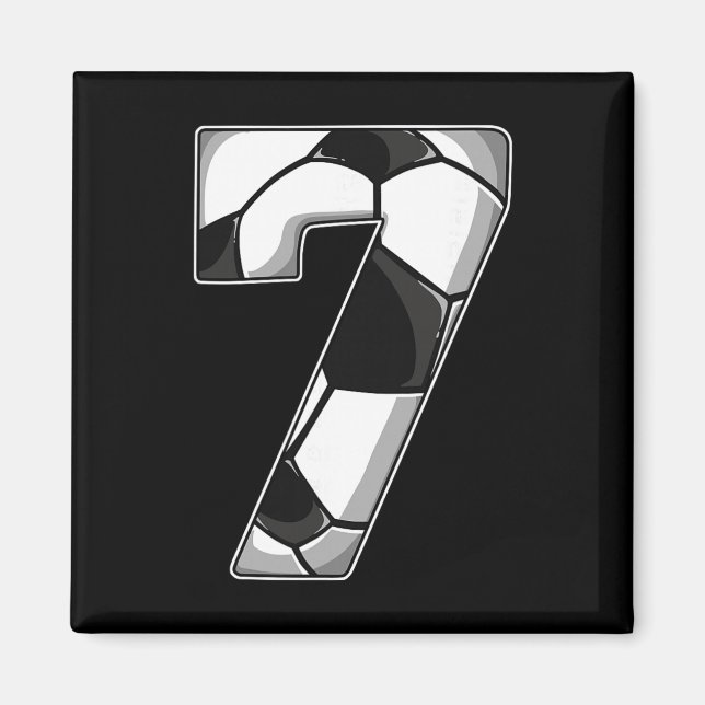 7th Birthday Soccer  Magnet (Front)