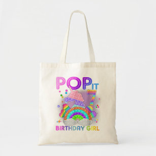 7th Birthday Unicorn Fidget Pop It Birthday Girl 7 Tote Bag