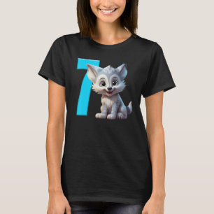 7th Birthday Wolf Shirt Birthday Boy Party Wolves 