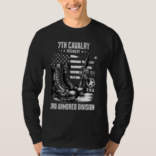 7th Cavalry Regiment 3rd Armoured Division Militar T-Shirt