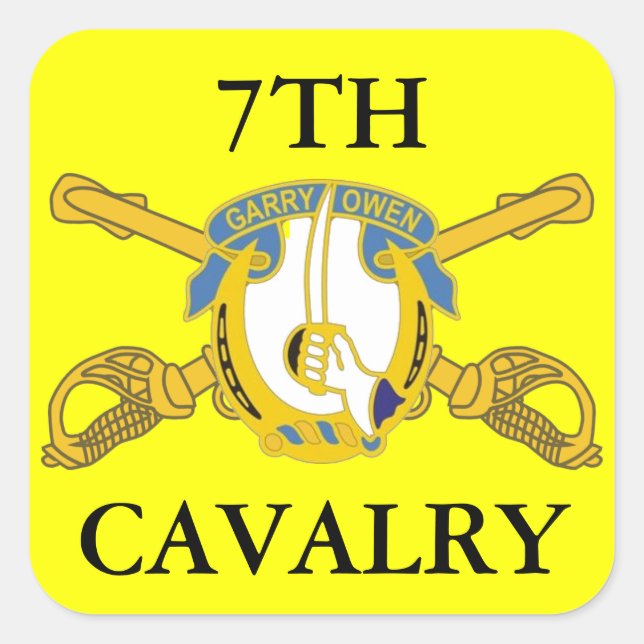 7TH CAVALRY STICKERS (Front)