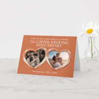 7th Copper wedding anniversary past present photo