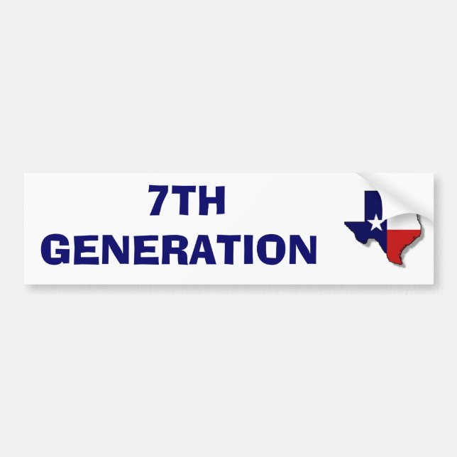 7TH GENERATION 1 BUMPER STICKER (Front)