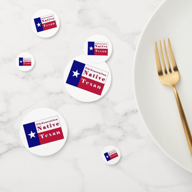 7th Generation Native Texan Flag Confetti (Group)