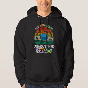 7th Grade Graduation Quarantine Senior 2021 Gradua Hoodie