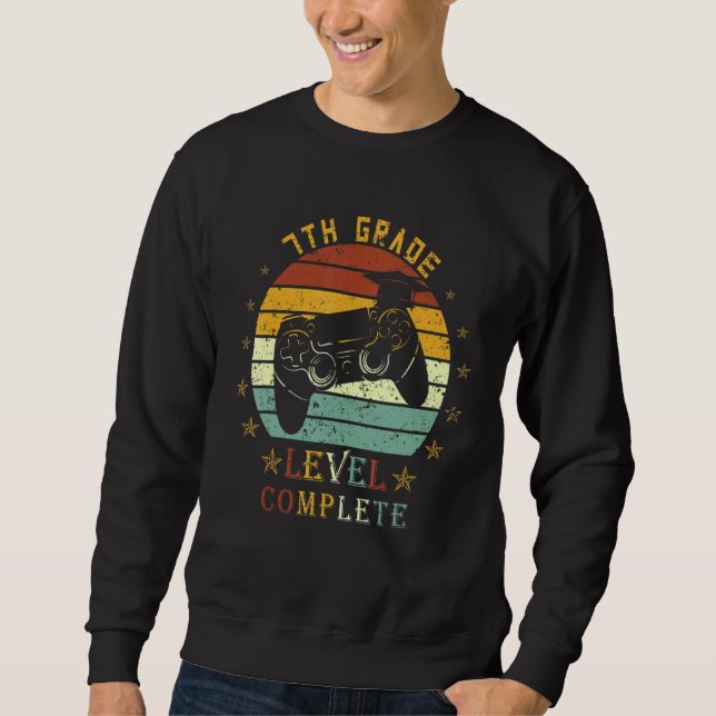 7th Grade Level Complete Graduation Apparel For Bo Sweatshirt (Front)