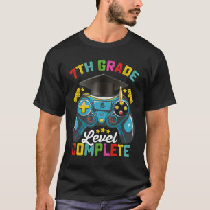 7th Grade Level Complete Graduation Gaming Gamer T-Shirt