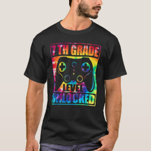 7th Grade Level Unlocked Back To School Video Game T-Shirt