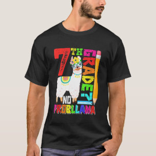 7th Grade No Prob Llama First Day Back To School T-Shirt