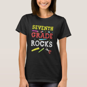 7th Grade Rocks Back To School Teacher T-Shirt