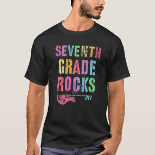 7th Grade Rocks Student Teacher Rockstar Team Rock T-Shirt