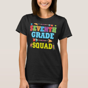 7th Grade Squad Team Rocks Seventh Grader Back To  T-Shirt
