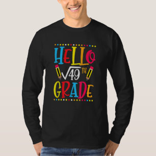 7th Grade Square Root Of 49 Math Teacher Student S T-Shirt