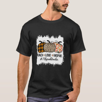 7th Grade Teacher Back To School Pumpkin Fall Teac T-Shirt