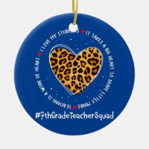 7th Grade Teacher Squad Appreciation WEEK Back To Ceramic Ornament