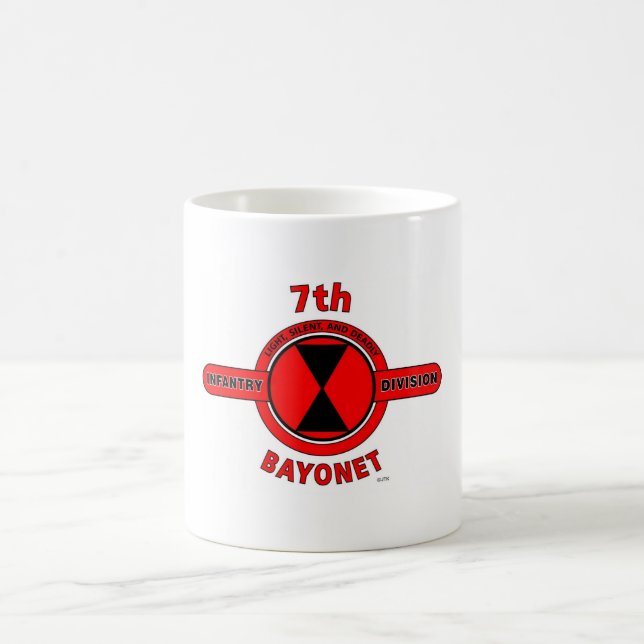 7TH INFANTRY DIVISION "BAYONET DIVISION" COFFEE MUG (Center)