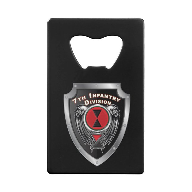 7th Infantry Division “Bayonet Division” Credit Card Bottle Opener (Front)