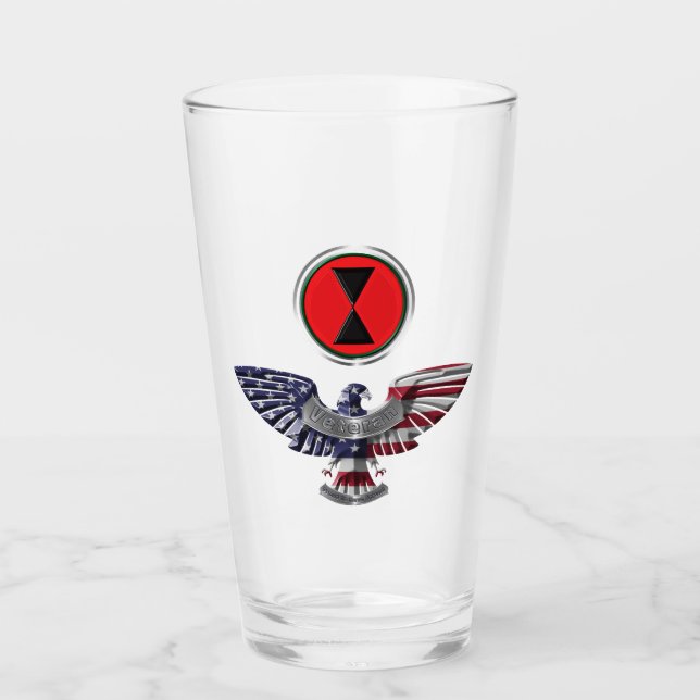 7th Infantry Division Eagle Glass (Front)