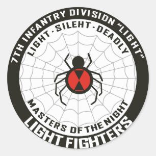 7th Infantry Division (Light) Classic Round Sticker
