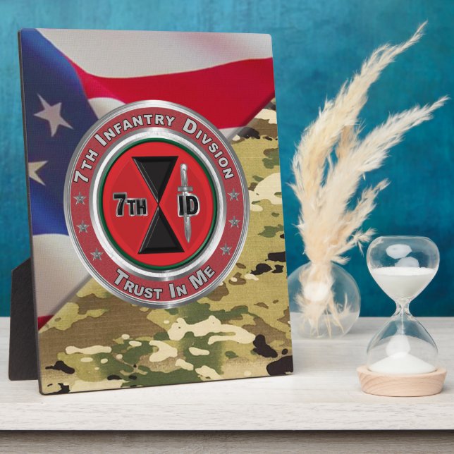 7th Infantry Division  Plaque (Side)