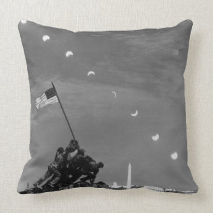 7th March 1970:  Ten separate exposures Throw Pillow
