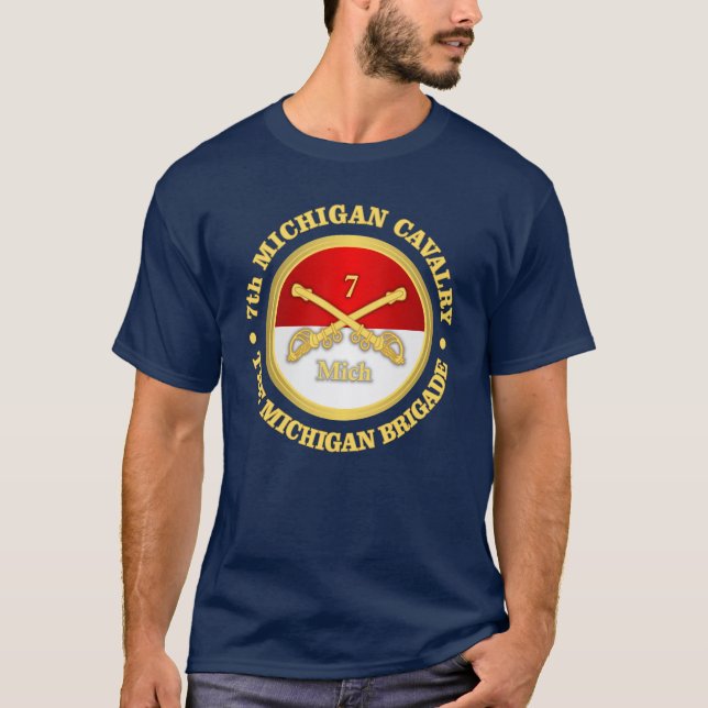 7th Michigan Cavalry (rd) T-Shirt (Front)