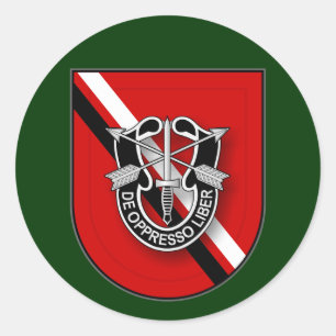 7th SFG(A) - Service in Iraq UA Classic Round Sticker