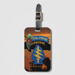 7th SFGA Special Forces Group Green Berets Luggage Tag