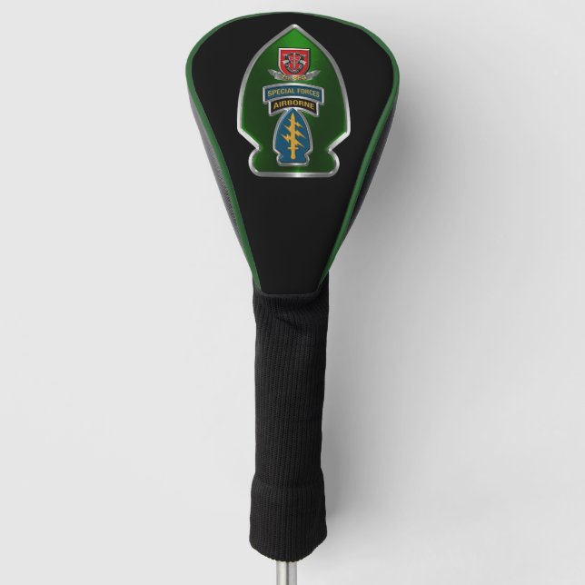 7th Special Forces Group (Airborne)  Arrowhead Golf Head Cover (Front)