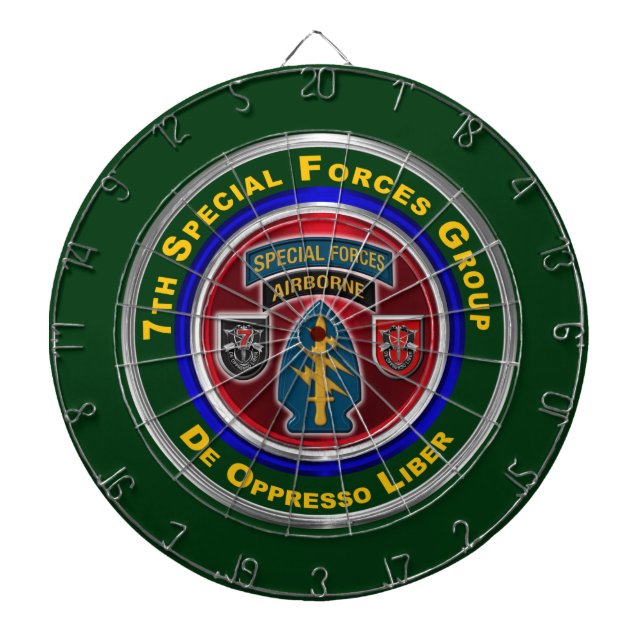 7th Special Forces Group Airborne Dartboard (Front)