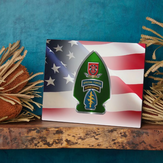 7th  Special Forces Group (AIRBORNE) Plaque (Side)
