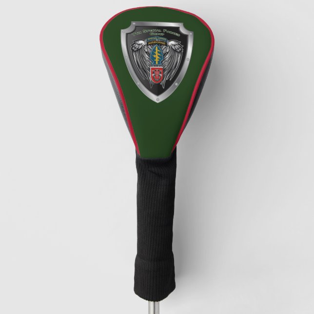 7th Special Forces Group (Airborne) Shield Golf Head Cover (Front)