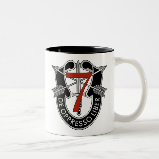 7th Special Forces Group Crest Two-Tone Coffee Mug (Right)