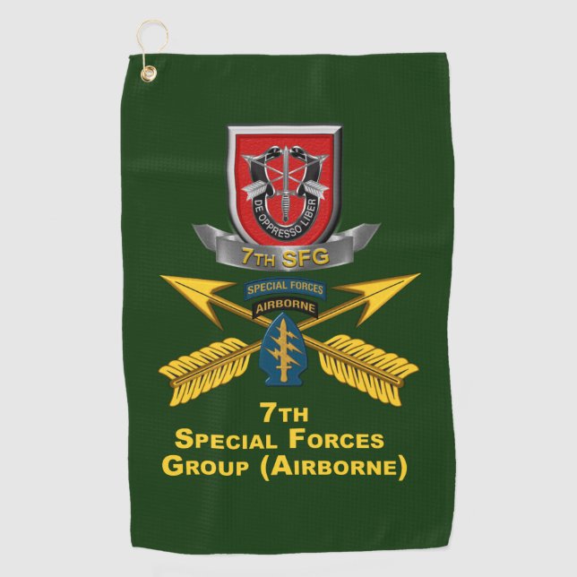 7th Special Forces Group  Golf Towel (Front)