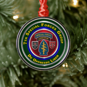 7th Special Forces Group Keepsake Christmas Metal Ornament