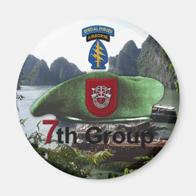 7th Special Forces Group SF SFG Veterans Vets Magnet (Front)