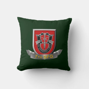 7th Special Forces Group Throw Pillow