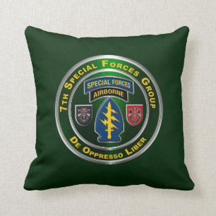 7th Special Forces Group Throw Pillow