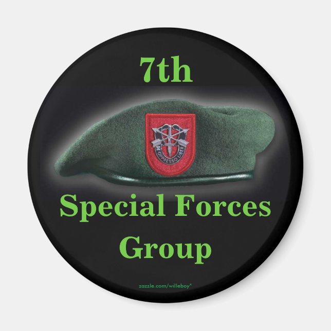 7th special forces veterans vets iraq magnet (Front)