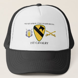 7TH SQUADRON 17TH CAVALRY(RECON) 1ST CAVALRY TRUCKER HAT