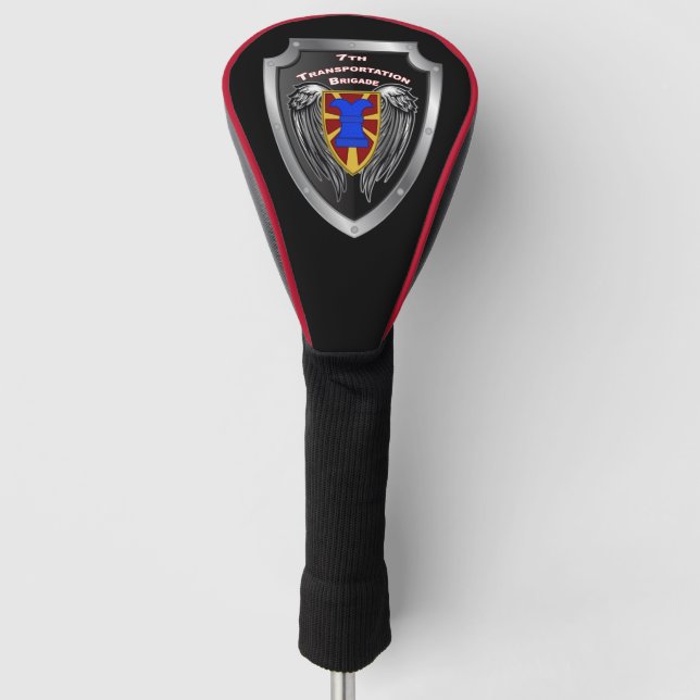 7th Transportation Brigade Expeditionary Shield Golf Head Cover (Front)
