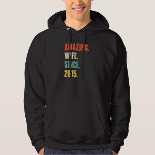 7th Wedding Aniversary For Her Amazing Wife Since  Hoodie